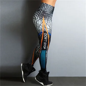2018 Ins Aynı Stil Kadın Spor Tayt Skinny Yüksek Bel Elastik Push Up Legging Egzersiz Seksi Uzun Pantolon