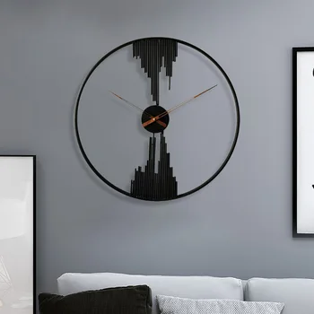 Iskandinav Demir duvar saati Modern Tasarım Oturma Odası Dekor Mutfak Basit Saatler Kişilik Duvar Saati Ev Decoracion reloj pared