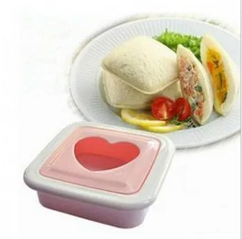 1 ADET Sandviç Kalıp Aşk Kalp Şeklinde Ekmek Tost Yapma Kalıp Tost Kesici Sandviç Makinesi Aracı OK 0424