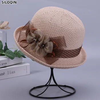 İlkbahar Yaz Yeni Kova Şapka Tuhafiye fötr şapkalar Nefes Çiçekler kadın Balıkçı Şapka Gölge Sıkma Kısa Kenar Pot Şapka