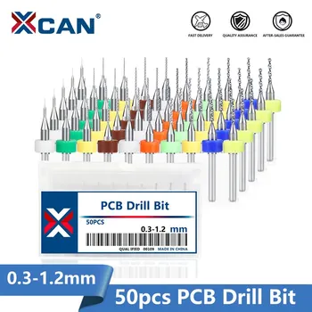 XCAN PCB Matkap Ucu 50 adet 0.3-1.2 mm karbür matkap Ucu PCB devre 1/8 