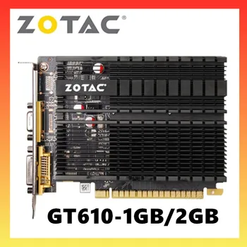 ZOTAC Ekran Kartı GeForce GT610 1 GB 2 GB 64Bit GDDR3 Orijinal GT610 1GD3 2GD3 Dvı VGA PCI-E Grafik Kartları GPU Harita NVIDIA