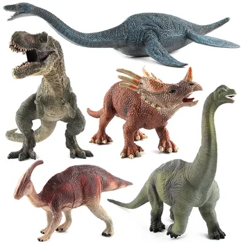 Dinozor Model Oyuncaklar Jurassic Tyrannosaurus Indominus Rex Triceratops Brontosaurus Çocuk Noel doğum günü hediyesi Çocuklar için