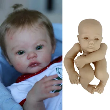 17 İnç Boyalı/Boyasız Çayır Yeniden Doğmuş bebek Kitleri DIY Acessórios Kiti Gerçekçi Yeniden Doğmuş Bebek Kiti Parçaları ile Damar Damarlar