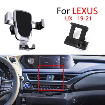 LEXUS UX 2019 için 2020 2021 Telefon Araba Tutucu GPS Yerçekimi Navigasyon Tutucu Özel Hava Çıkış Standları Taban Araba Aksesuarları