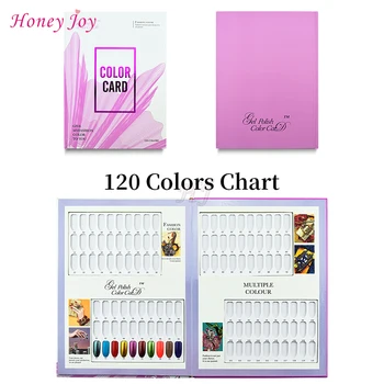 120 Renk Mor Kart Kitap Grafik Fotoğraf Albümü Oval Düz İpuçları Tasarım Baskılı Desen Nail Art Salon tırnak jeli Lehçe Ekran