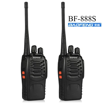 1 adet veya 2 adet Baofeng Orijinal walkie talkie 888s UHF 400-470MHz Kanal Taşınabilir iki yönlü telsiz bf-888s 16 İletişim Kanalları
