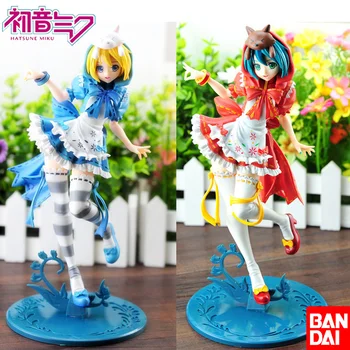 23CM Anime Hatsune Miku Aksiyon Figürü Vocaloid Kırmızı Başlıklı kız Mavi Şapka Bebek Modeli Oyuncak Koleksiyonu Çocuklar Noel Hediyeleri