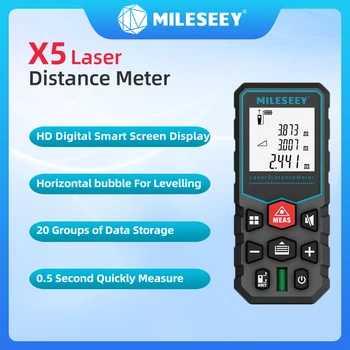 Mileseey X5 X6 Yeni Model Lazer Menzil Aracı mesafe ölçümü Metre Yüksek Hassasiyetli Enstrüman Süslemeleri Ev Kitleri