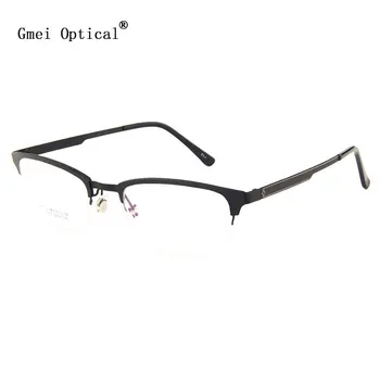 Gmei Optik LF2001 Metal Yarı Çerçevesiz Çerçeve Gözlük Kadınlar ve Erkekler için Gözlük Gözlük