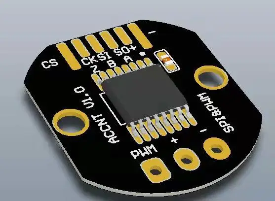 Mini Manyetoelektrik 16-bit Çözünürlük SPI / ABZ / PWM Çıkışı Döner Kodlayıcı PCBA Modülü