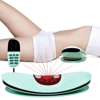 Elektrikli bel masajı şişme Sırt Lomber Omurga çekiş EMS ısıtma titreşim masaj yastığı hava sıkıştırma Lumba desteği