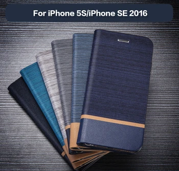 PU deri cüzdan iphone için kılıf 5 S Iş Telefonu iphone için kılıf SE 2016 Kitap Kılıf Yumuşak Silikon arka kapak