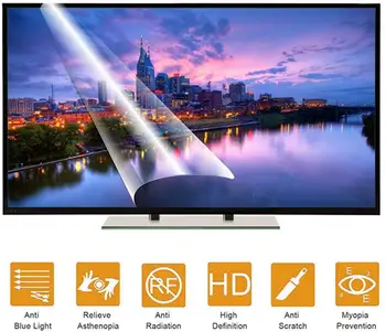 LG 32 inç Full HD LED akıllı TV (32LH604T) TV parlama önleyici mavi ışık ekran koruyucu film TV aksesuarları