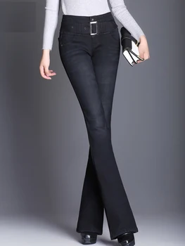 Xısteps 2022 Sonbahar Kış sıcak Kadife Kot Kadın Vintage Skinny Jeans Kadın Streç Pantolon Kadın Kot pantolon Kemer İle