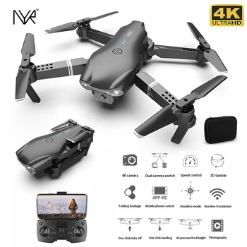 NYR 2021 Yeni S602 Rc Drone 4K HD Çift Kamera Profesyonel Hava Fotoğrafçılığı WİFİ FPV Katlanabilir Quadcopter Yükseklik Tutun Drone Oyuncaklar