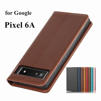 Lüks kart tutucu Kılıf Manyetik Cazibe Kapak Deri Kılıf Flip Case Google Pixel 6 için 7 Pro Pixel6 Pixel7 Pro 6A
