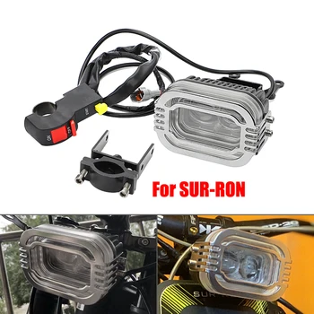 Için SUR-RON Surron LED Kaldırım ışıkları Braketi Anahtarı Fişi Motosiklet Elektrikli E-bisiklet Lambası Yüksek / Düşük İşın Modifiye Aksesuarları
