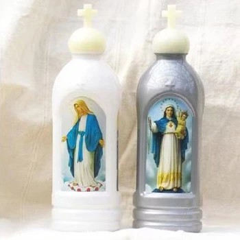 Aydınlık Hıristiyan Katolik kutsal su şişesi kutsal su bardağı