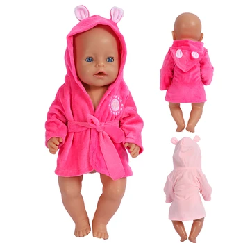 43 cm Bebek Sevimli Bornoz 18 İnç Amerikan Kız oyuncak bebek giysileri Pijama Yeni Bebek Doğan Giysileri Pijama Bebekler Çocuklar için Şenlikli Hediye