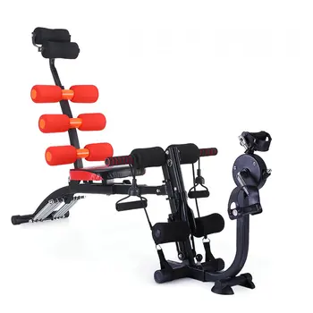 All-İn-ONE Üst Vücut Eğitimi Karın Makinesi, Bisiklet Eğitmeni ile Sit-Up Cihazı Fitness Ekipmanları