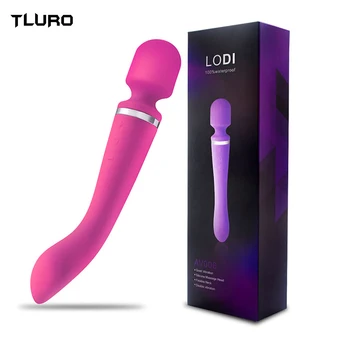 Güçlü AV Sihirli Değnek Vibratör Yapay Penis Kadın Kadınlar için G-spot Klitoris Teşvik Seks Oyuncakları Yetişkinler için 18