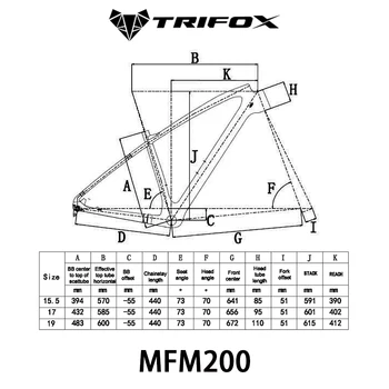 TRIFOX 29er Tam Karbon Fiber MTB Hardtail Çerçeve MFM200 15.5/17/19 inç Yağ / Mekanik Disk Fren Max 34T