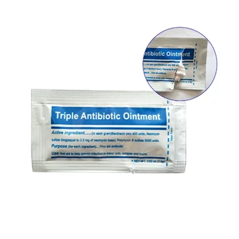0.9 g/paket Üçlü Antibiyotik Merhem Jel Yanıklar için İlk Yardım Çantası Aksesuarları Pansuman Yanık Kremi Yara Bakımı Anti-enfeksiyon