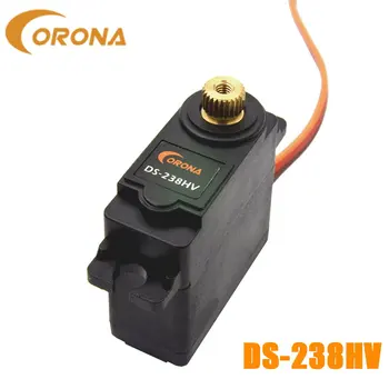 Corona DS238HV DS-238HV Orta ölçekli metal dijital yüksek voltajlı yüksek torklu direksiyon dişlisi 4.6 kg / 0.13 Sn / 22g