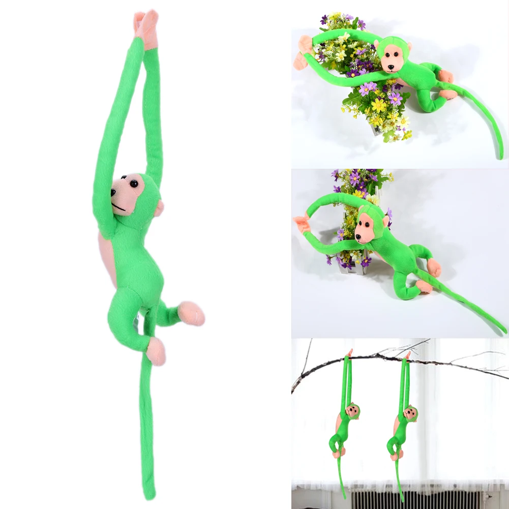 60cm Uzun Kol Kuyruk Maymun Bebek yumuşak peluş oyuncak Bebek Arabası Yatak Uyku Yatıştırmak Oyuncaklar Ev Dekorasyon Perdeleri Asılı bebek