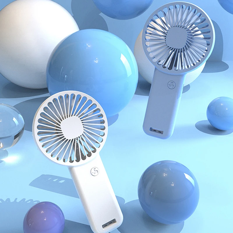 800mAh El Fan El Mini Fan USB Şarj Edilebilir Hava Soğutma Fanı Ayarlanabilir Soğutucu Fan İle telefon tutucu Açık Seyahat İçin