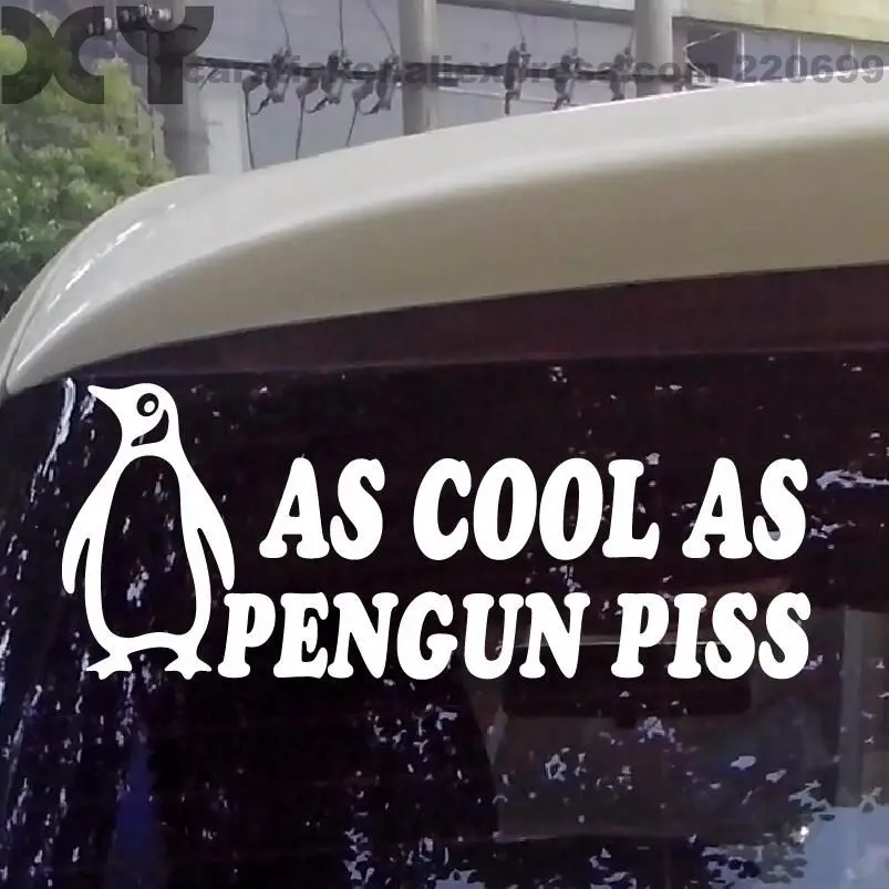 Gibi Serin Penguen Çıkartması Araba Sticker Kamyon Araba Pencere tampon çıkartmaları Damla Nakliye