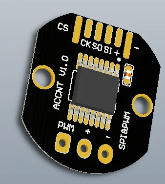 Mini Manyetoelektrik 16-bit Çözünürlük SPI / ABZ / PWM Çıkışı Döner Kodlayıcı PCBA Modülü