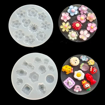 DIY Epoksi Reçine Kalıp Takı Aracı Hayvan Yumurta Çiçek Silikon Takı Dolum Takı Aksesuarları