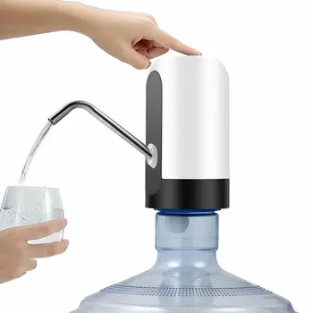 Elektrikli su sebili taşınabilir galon içme suyu şişesi anahtarı akıllı kablosuz su pompası su arıtma cihazları ile ışık