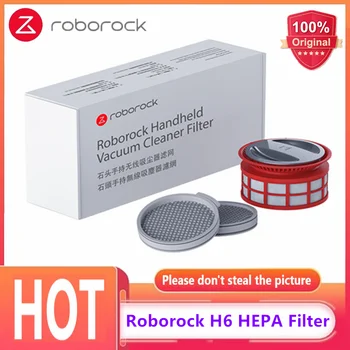 Orijinal Roborock H6 HEPA Filtre Yıkanabilir Aksesuarları elektrikli el süpürgesi Arka Filtre Parçaları Değiştirme