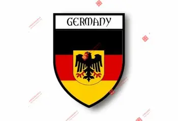 Kişilik Çıkartmalar Çıkartması Hatıra Vinil Araba Kalkan Şehir Bayrağı Dünya Crest Almanya Kartal Araba Çıkartması Dekorasyon Dizüstü