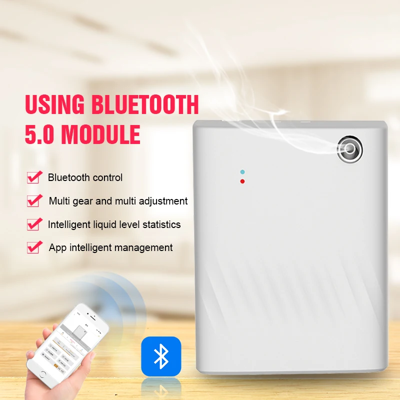 Akıllı Bluetooth Elektrikli AROMA YAYICI Ev Koku Makinesi susuz uçucu yağ Aromaterapi Hava Spreyi Koku Kaldırmak