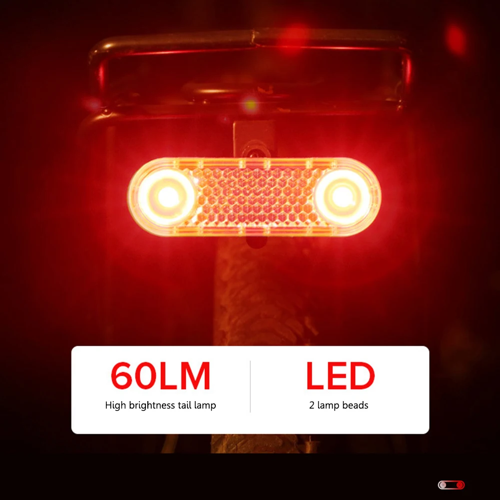 Bisiklet Bagaj Taşıyıcı led ışık 60lm 1200mah Akıllı Fren Arka Lamba Rafı Fren Emniyet Uyarı Fener Koltuk yansıtıcı ışıklar