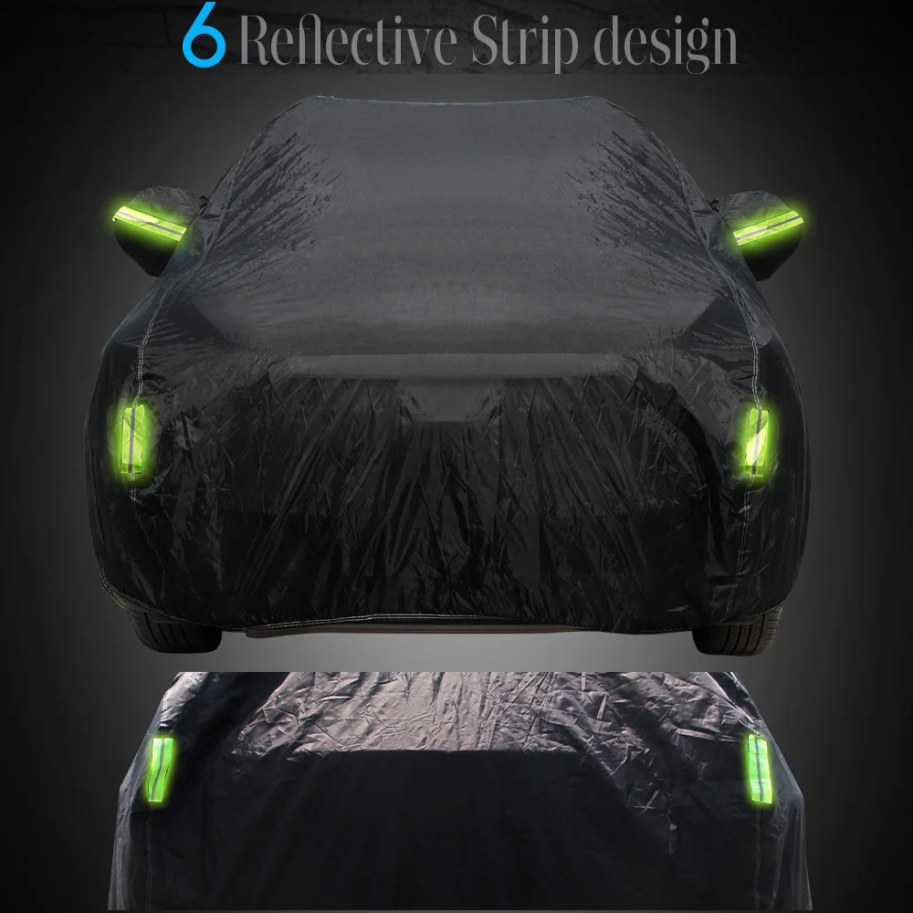 Su geçirmez araba kılıfı SUV Açık Güneş Gölge Anti-UV Yağmur Kar Toz Buz koruma kapağı Audi Q8