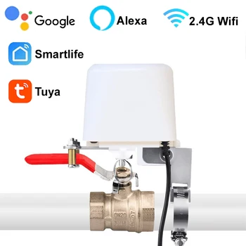 Tuya WiFi Su Vanası Smartlife Otomatik Kontrol Akıllı gaz vanası Uzaktan Kumanda Ses Kontrolü Alexa Echo Google Gaz Kapatma Vanası