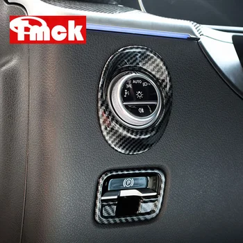 Mercedes Benz C Sınıfı için W206 C200 C220 C260 C300 2022 + Araba Aksesuarları Far Kontrol Ayar Anahtarı Kapağı Trim Çerçeve