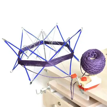 Iplik sarma makinesi El ışletilen Skeins Hattı Tığ Dikiş El Sanatları Aracı Yün Sarıcı Tutucu Şemsiye El Örgü El Sanatları Araçları