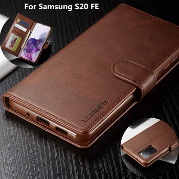 Lüks Deri Flip Case Samsung Not 20 ultra 8 9 S20 FE S10 S9 S8 artı Kapak İçin Galaxy A31 A51 A71 A21s A41 cüzdan kılıf