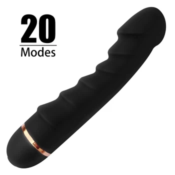 Gerçekçi Vibratör Yapay Penis 20 Titreşim Modları İle Ultra Yumuşak Silikon Güçlü Motor g-spot Klitoral Vibratör Bayanlara Seks Oyuncakları