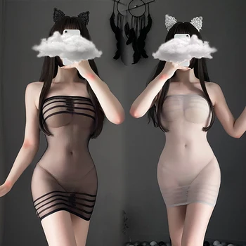 2021 Yeni Fishnet İç Çamaşırı Esneklik Naylon Seksi İç Çamaşırı Elbise Kadınlar için Seksi Kostümleri Egzotik Süper Elastik Yetişkin Giysileri