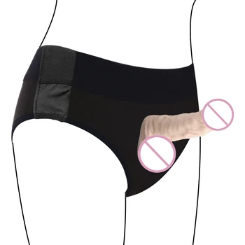 Strap-on Dildo Pantolon Kadın için Seks ürünleri Ayarlanabilir Ultra Elastik Strapon Külot O-Ringler İle Giyilebilir Seks Oyuncakları lezbiyen için