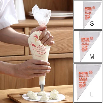 Tek kullanımlık Pasta 100/50/20 ADET Çanta Kek Krem Dekorasyon Mutfak Buzlanma Gıda Hazırlama Çanta Fincan Kek Araçları Pişirme İçin