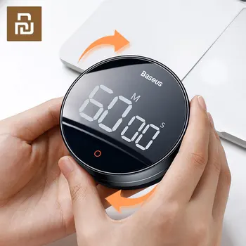 Youpin Baseus Manyetik Geri Sayım çalar saat Mutfak Zamanlayıcı Manuel Dijital Zamanlayıcı Standı Masa Saati Pişirme Duş Çalışma Kronometre