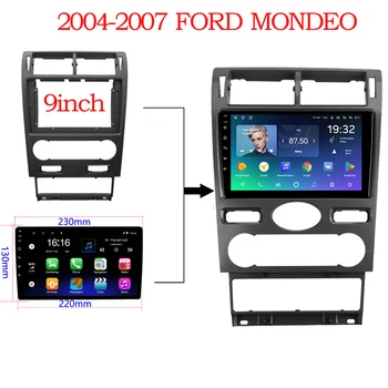 BYNCG Araba Çerçeve Kablo Ford MONDEO 2004-2007 İçin Büyük Ekran Ses Dash Paneli Çerçeve Fasya